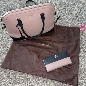 Kate Spade large satchel purse w/ wallet - SOLD